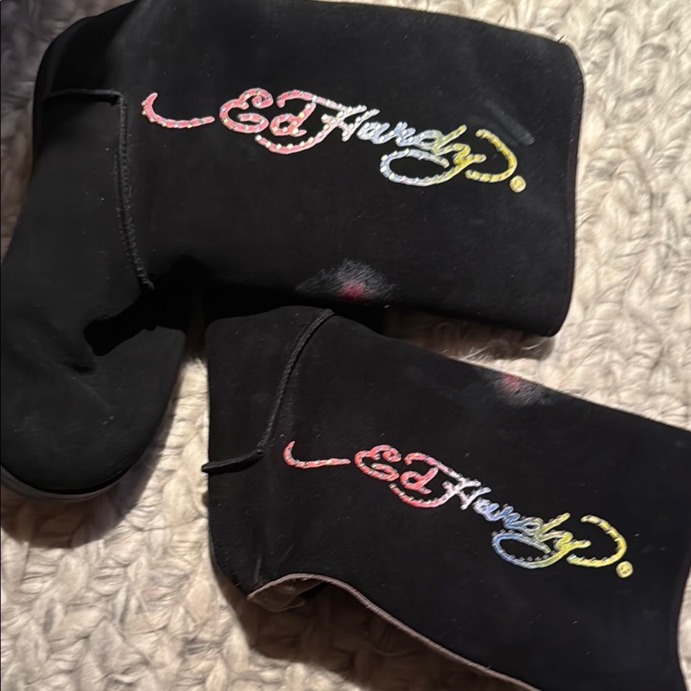 Ed hardy suede boots - Picture 3 of 8